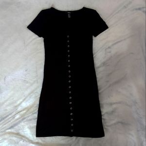 Black button up forever 21 dress